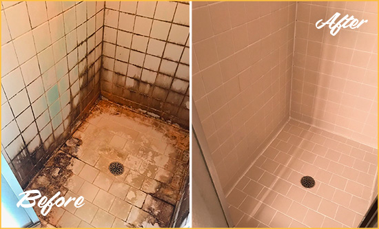 Before and After Picture of a Greenwood Village SSealed to Fix and Prevent Water Damage
