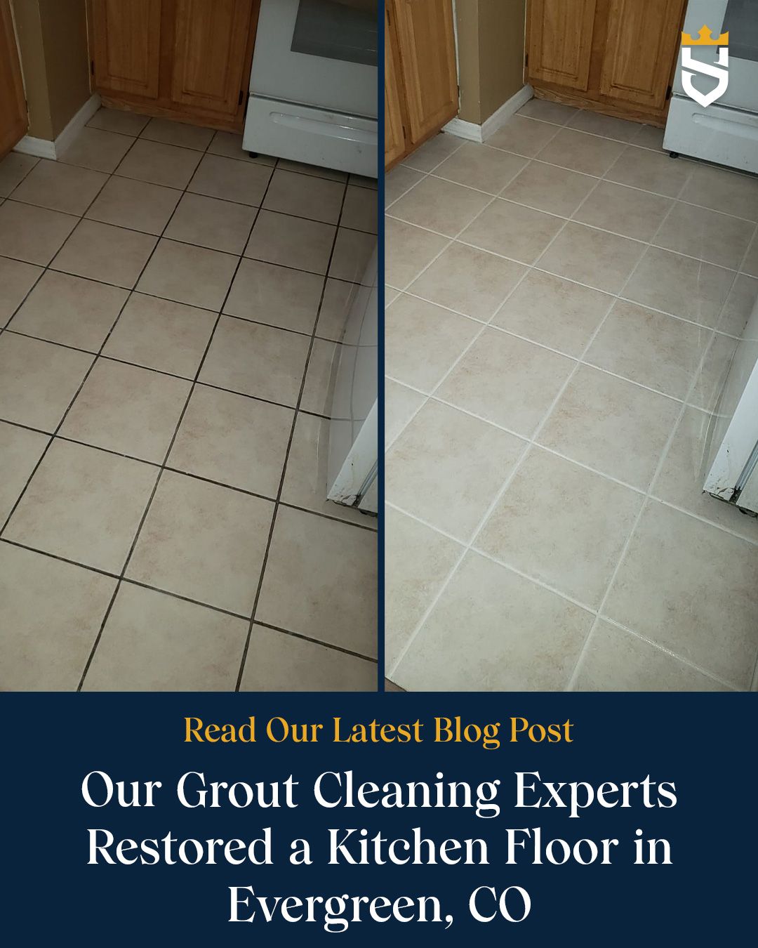 Our Grout Cleaning Experts Restored a Kitchen Floor in Evergreen, CO